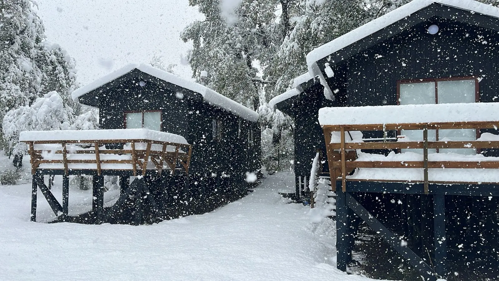 Dia de nieve - Cabañas Kalinaw Vistas Montaña