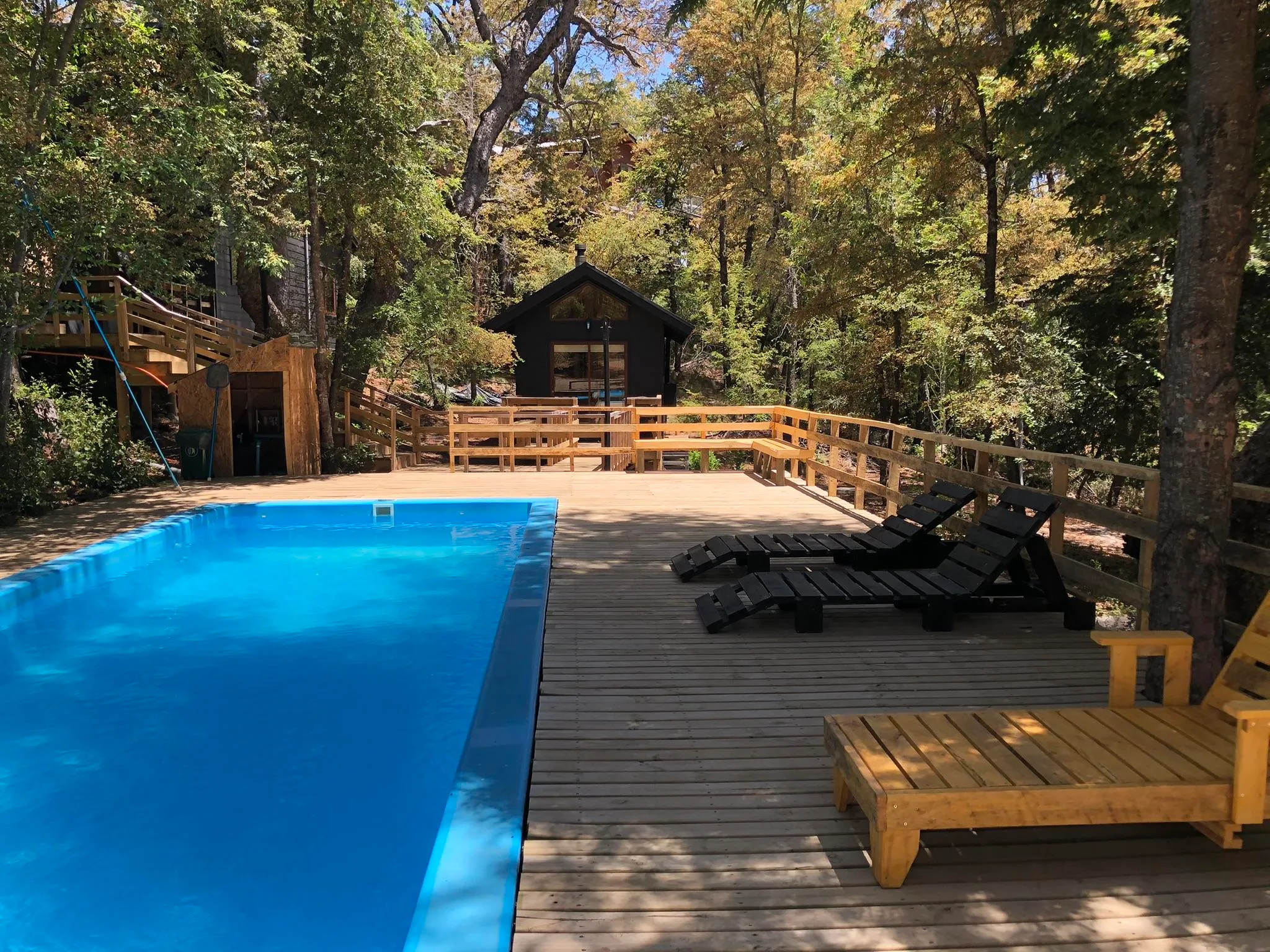 Entorno natural del Valle Las Trancas Piscina Cabañas Kalinaw